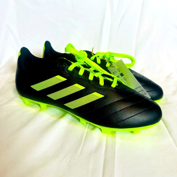 Adidas Kids’ Goletto VIII FG Soccer Cleats – Black/Yellow – Size 5 - Picture 1 of 7